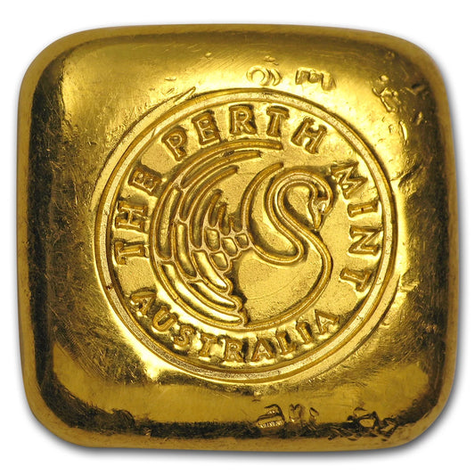 1 Oz Gold Bar -  Gold Button