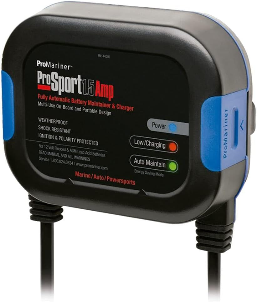 Keep your battery in top shape with the 44001 Prosport 1.5A Maintainer! Perfect for 1 bank and 120V. #BatteryCare #Prosport