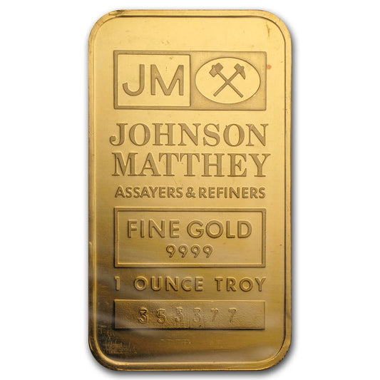 1 Oz Gold Bar -  (Vintage, Random Design)