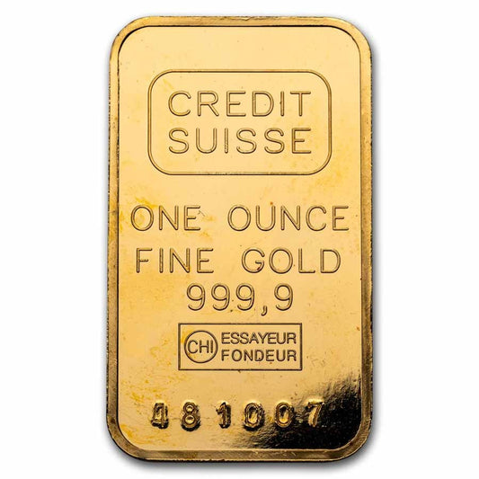 1 Oz Gold Bar - Secondary Market .9999 Fine Gold Bar Design Varies