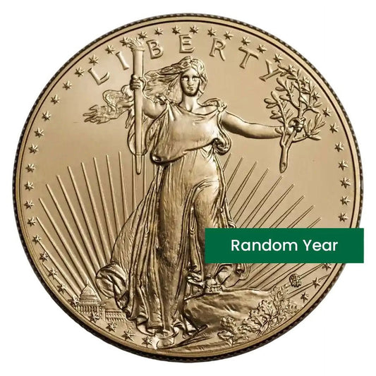 1 Oz American Gold Eagle Coin BU - Random Year - $50 US Gold