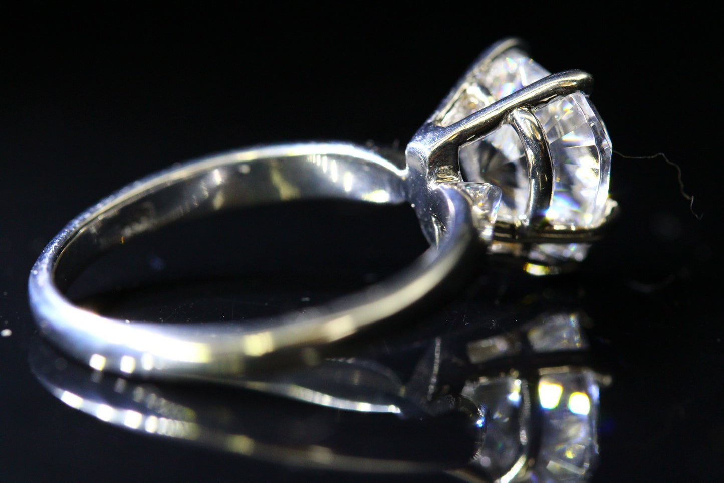 3.50 Ct Heart Cut Solitaire Engagement Wedding Promise Ring Solid 14K White Gold