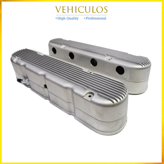 2PCS LS Silver Finned Coil Aluminum Valve Cover 241-181 for Chevrolet Small Block V8 GEN III/IV LS1 LS2 LS3 LS6 LS7 Car Parts
