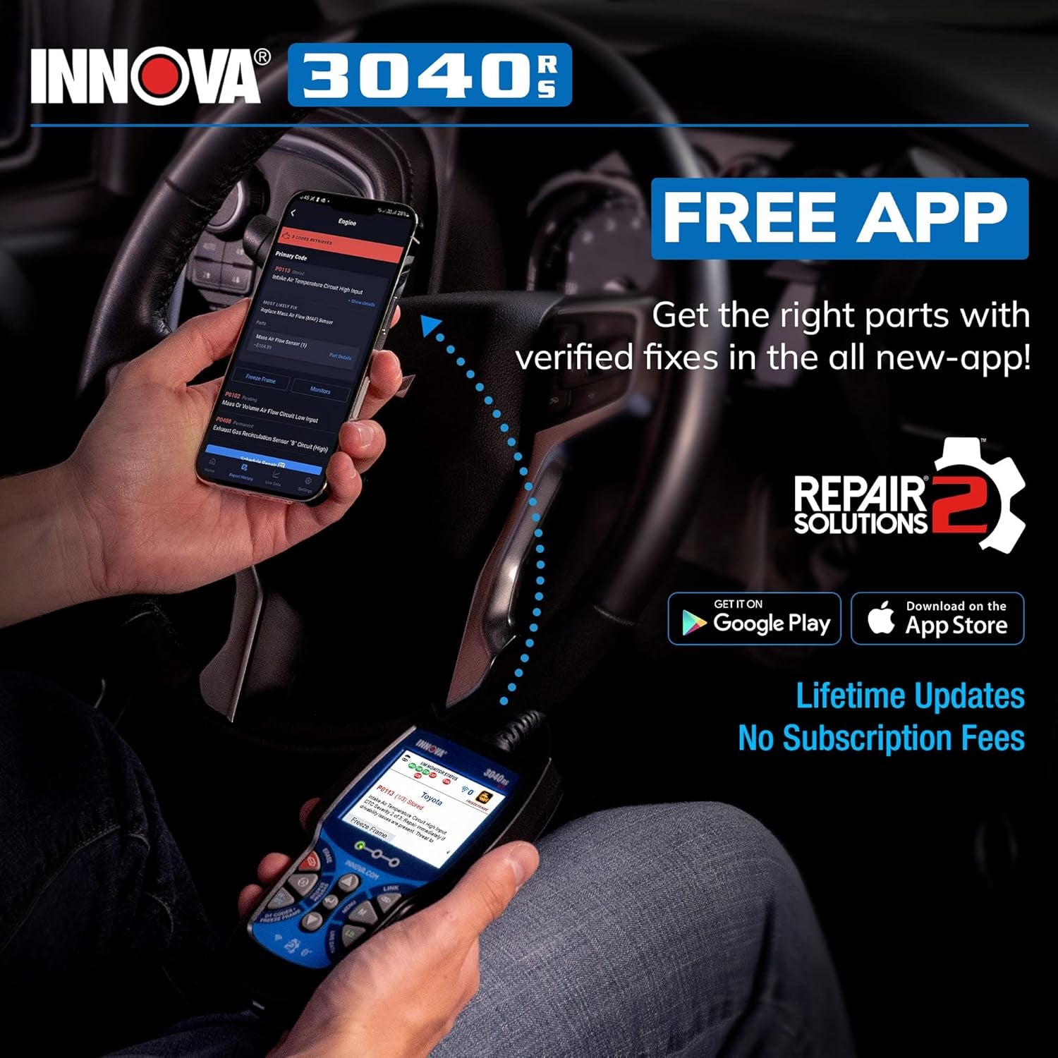 Unlock Your Car's Secrets with the 3040RS OBD2 Scanner! 🚗💡 Get Live Data, Test Battery & Alt, Reset Lights, and Access Free Mechanic Tips & Estimates! 🔧✨ Upgrade & Stay Updated for Free!