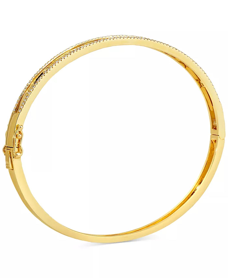 Vanilla Diamond & Nude Diamond Bangle Bracelet (1/2 Ct. T.W.) in 14K Gold
