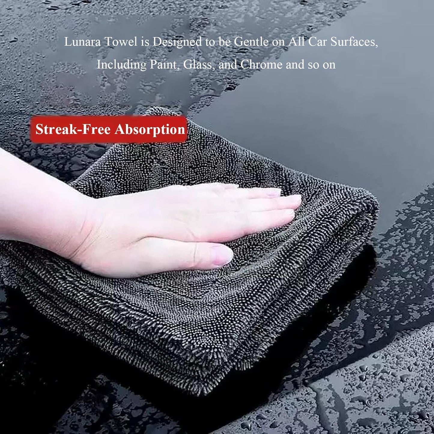 Upgrade your car care game with the Lunara Drying Towel! 🌟 Say goodbye to streaks and hello to a flawless finish with our thick, twisted-loop microfiber cloths. Perfect for a shiny ride! 🚗✨ (2PCS) #CarCare #MicrofiberMagic