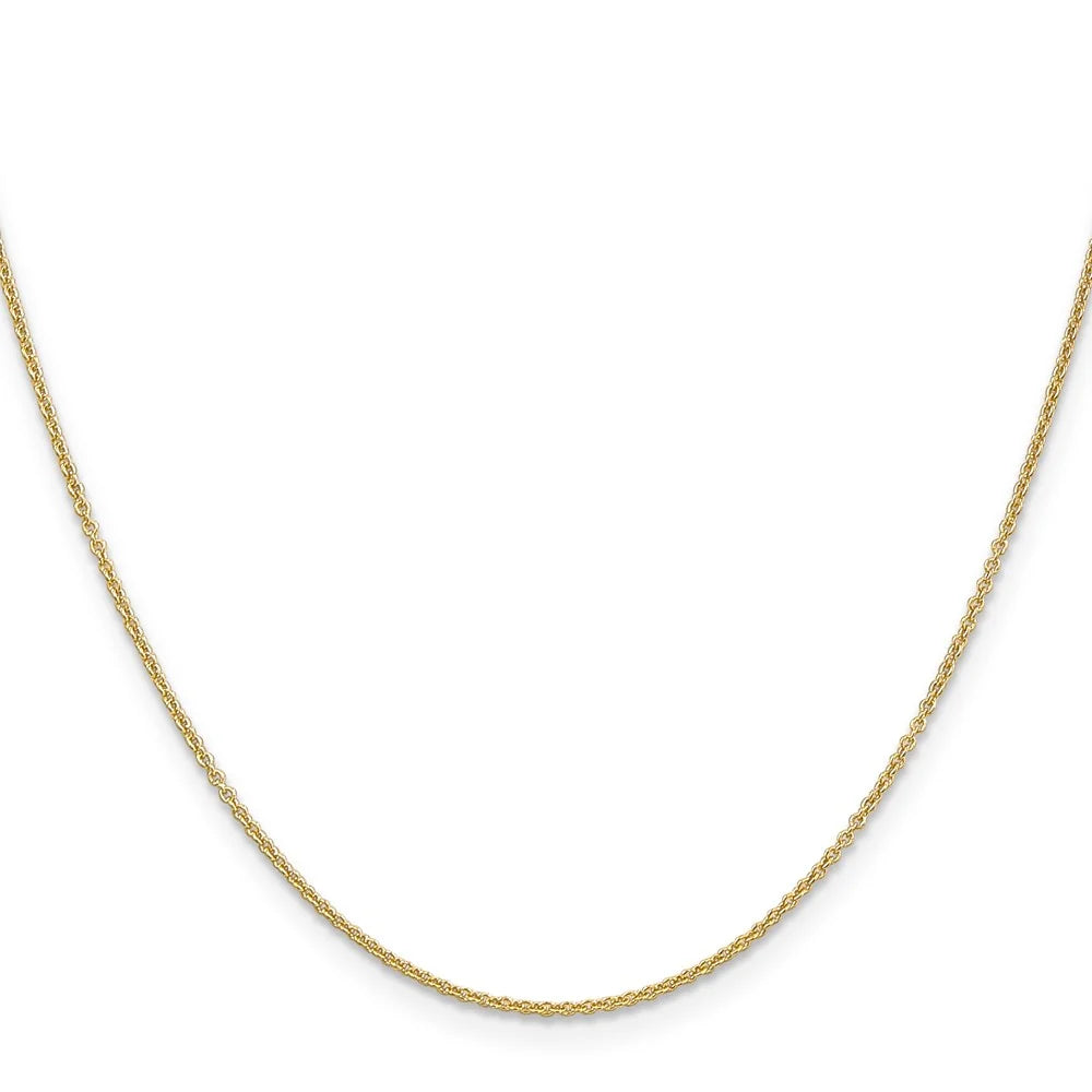 14K Yellow Gold 1.2Mm Cable Chain