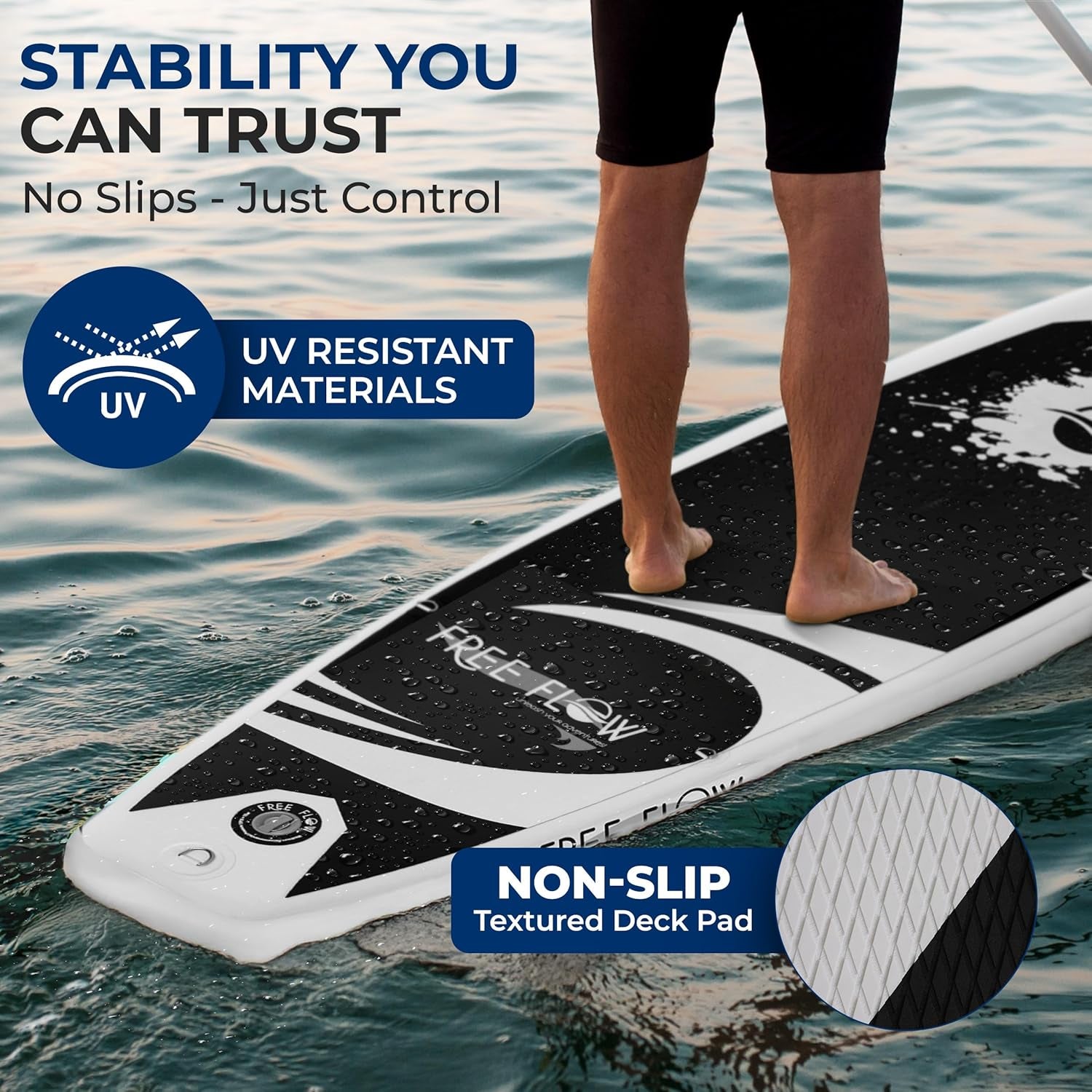 Ride the Waves: Inflatable Paddle Board with Top-Notch Accessories for Everyone! 🌊🏄‍♂️ #PaddleBoarding #AdventureAwaits