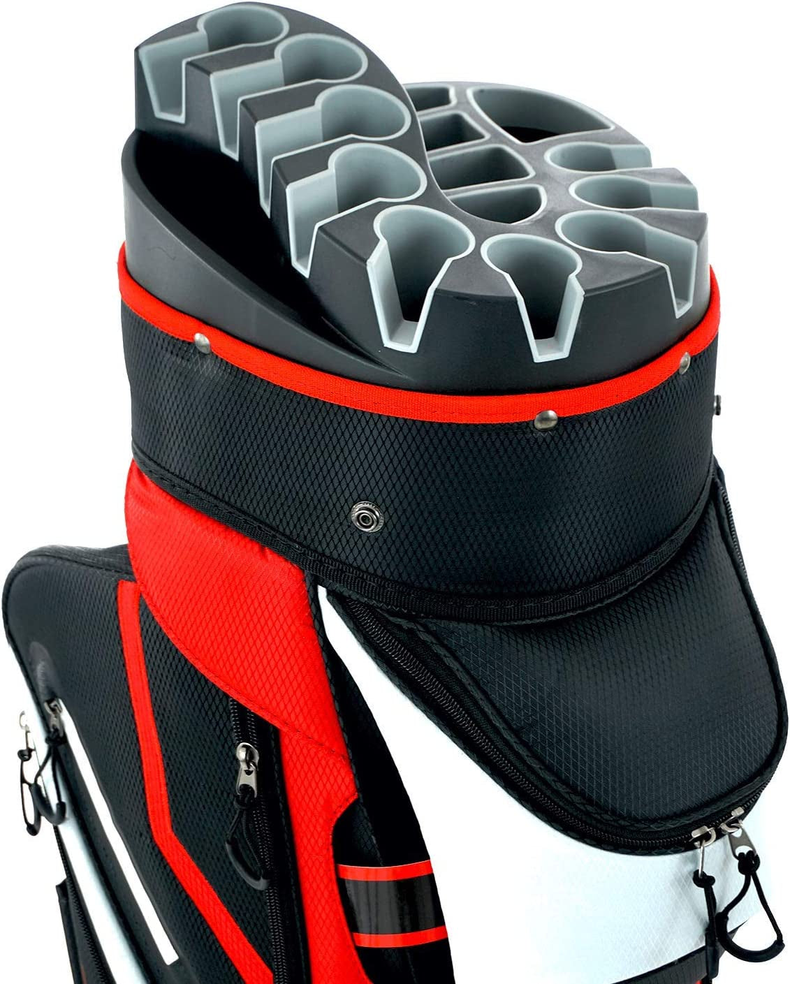 Golf Premium Cart Bag with 14 Way Molded Organizer Divider Top