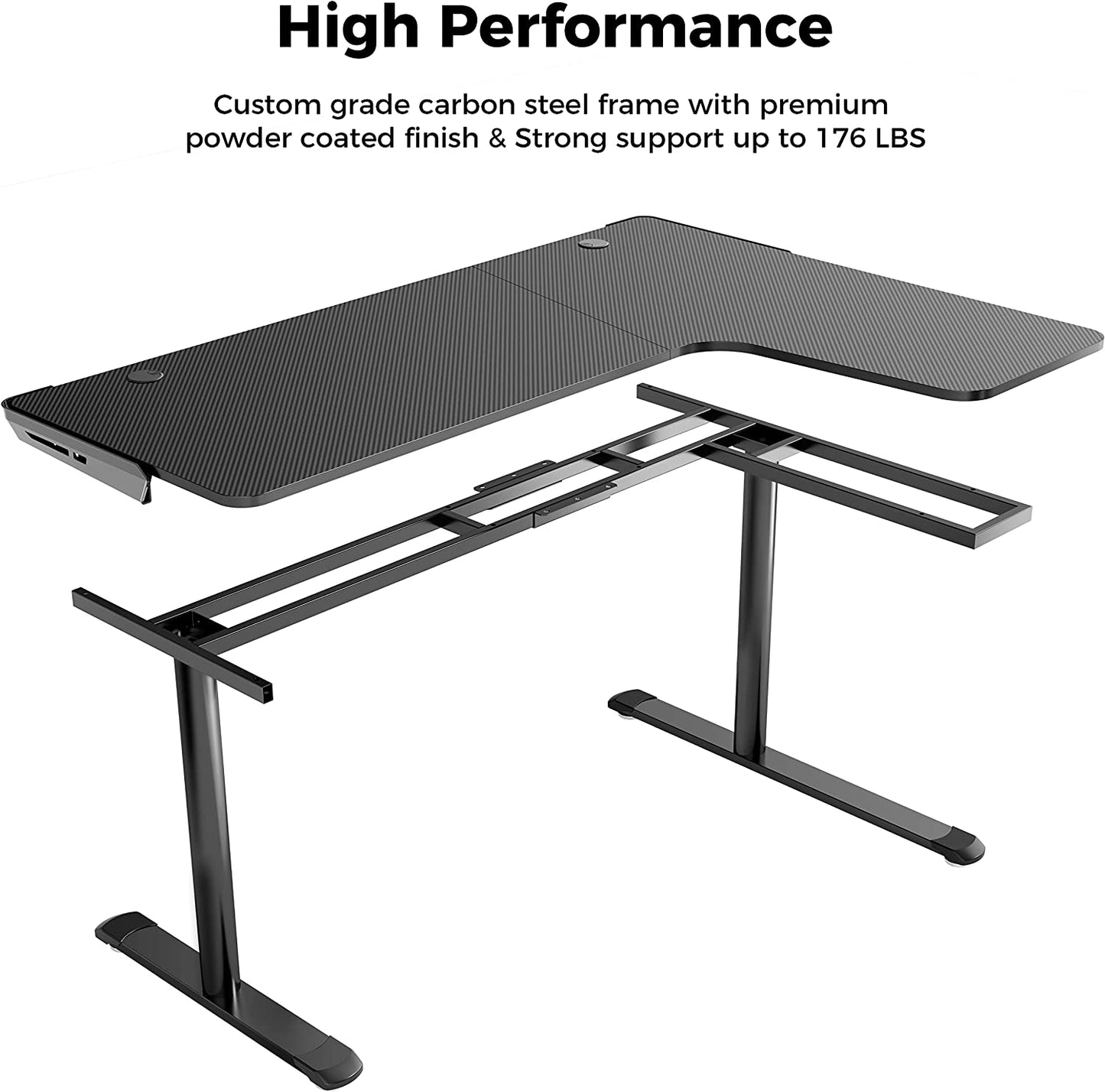 Elevate Your Gaming Experience with the 60" L Shaped Gaming Desk – Ultimate Style and Functionality for Home Offices!