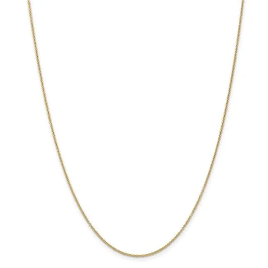 14K Yellow Gold 1.2Mm Cable Chain