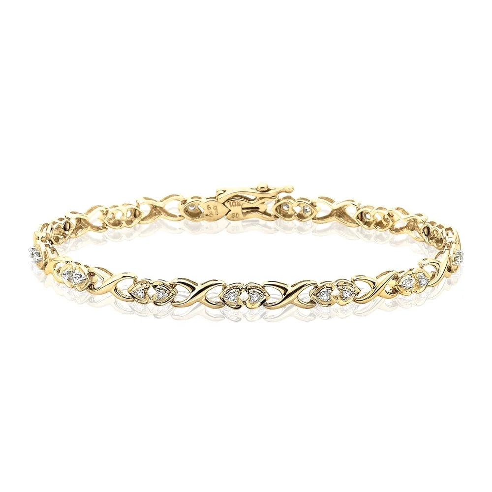 Tennis Bracelet in 10K Gold