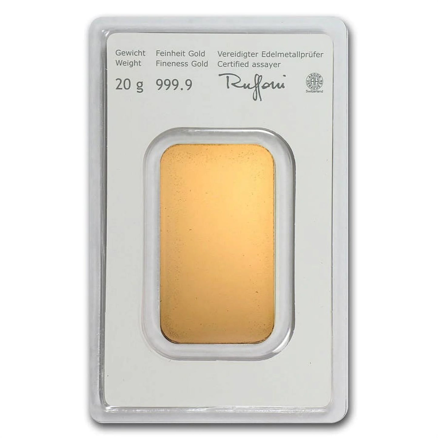 20 Gram Gold Bar - (In Assay)