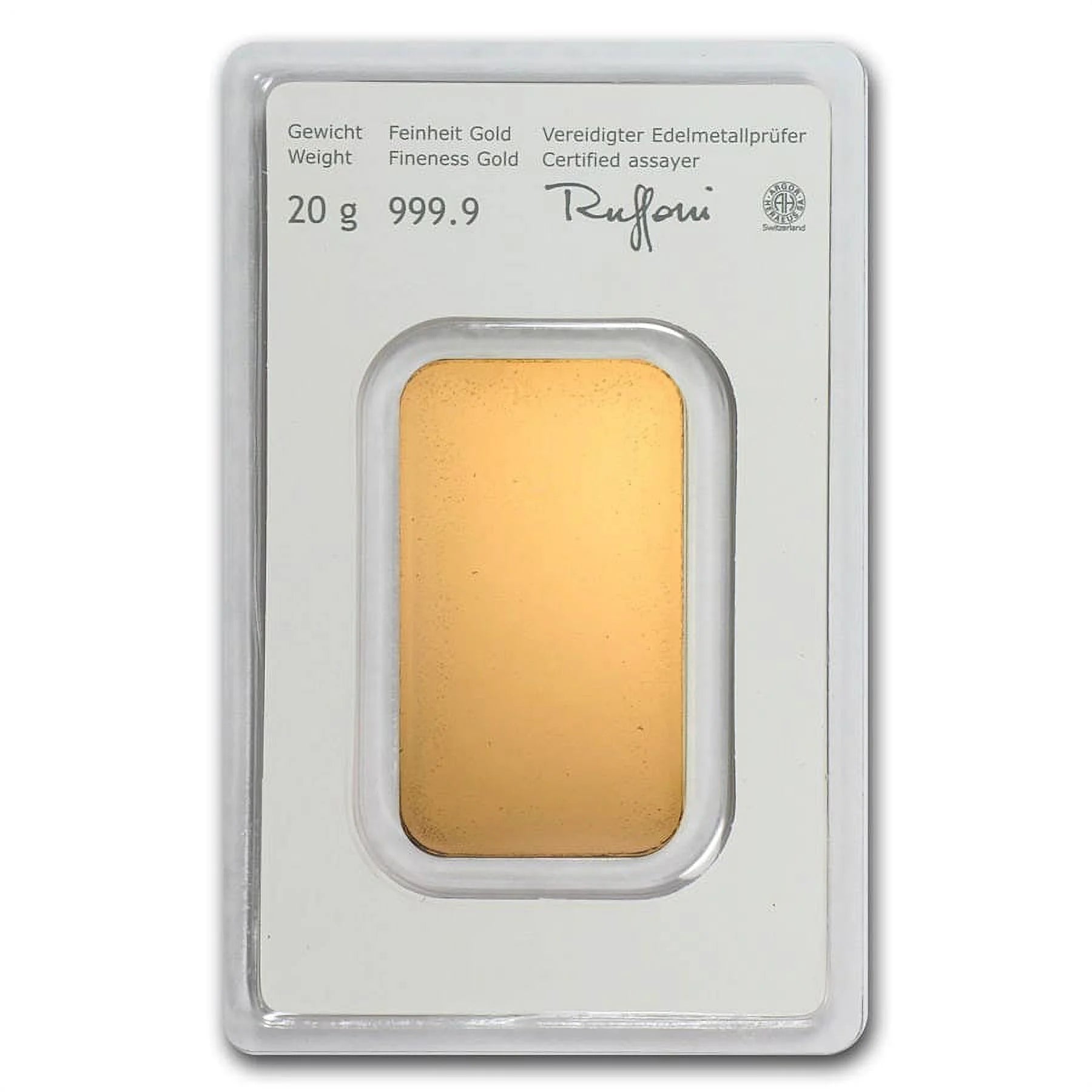 20 Gram Gold Bar - (In Assay)