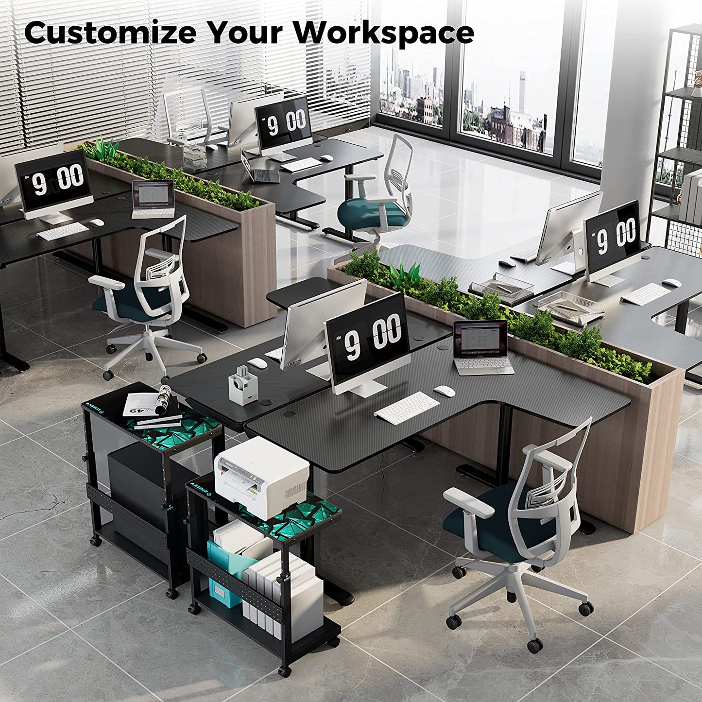 Elevate Your Gaming Experience with the 60" L Shaped Gaming Desk – Ultimate Style and Functionality for Home Offices!