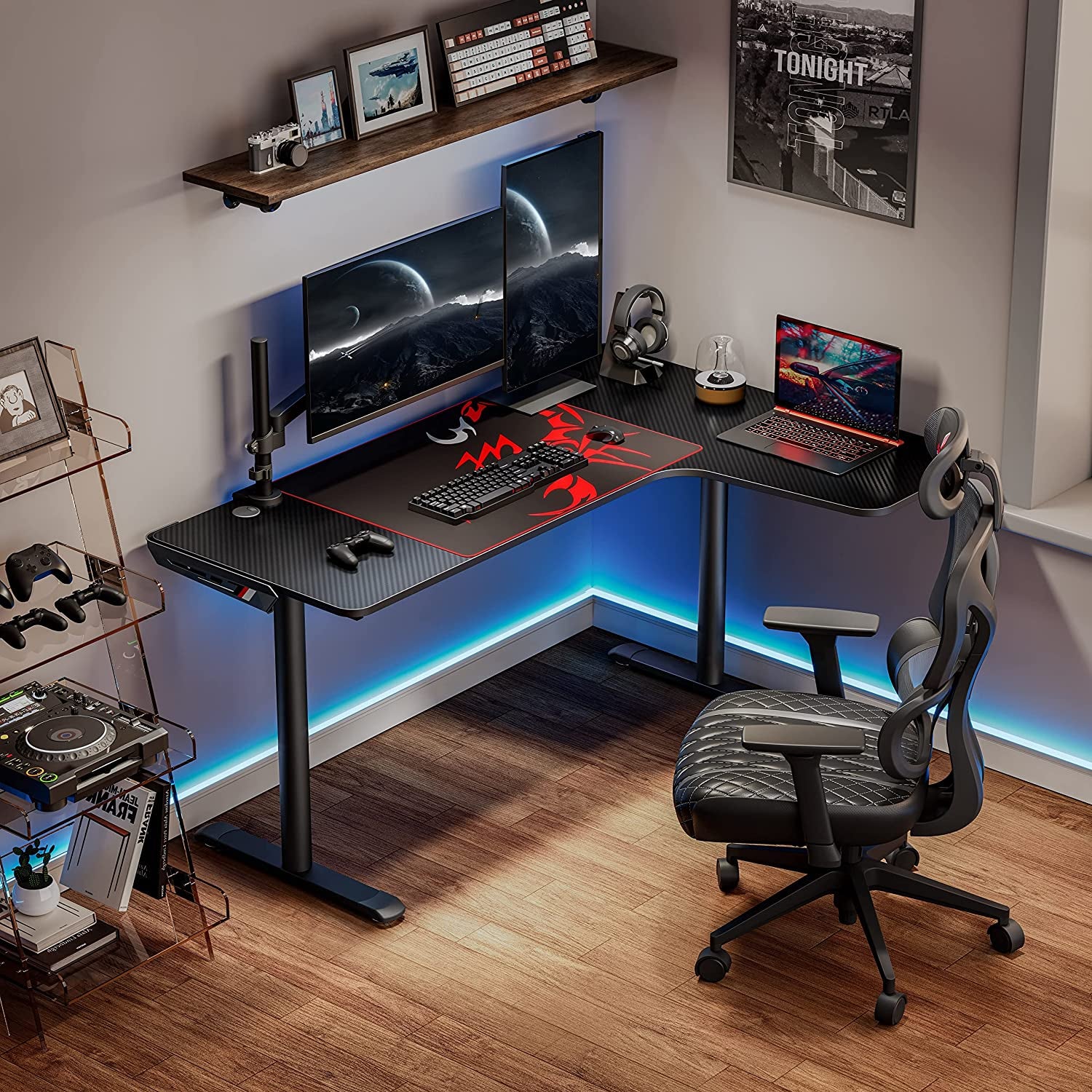 Elevate Your Gaming Experience with the 60" L Shaped Gaming Desk – Ultimate Style and Functionality for Home Offices!