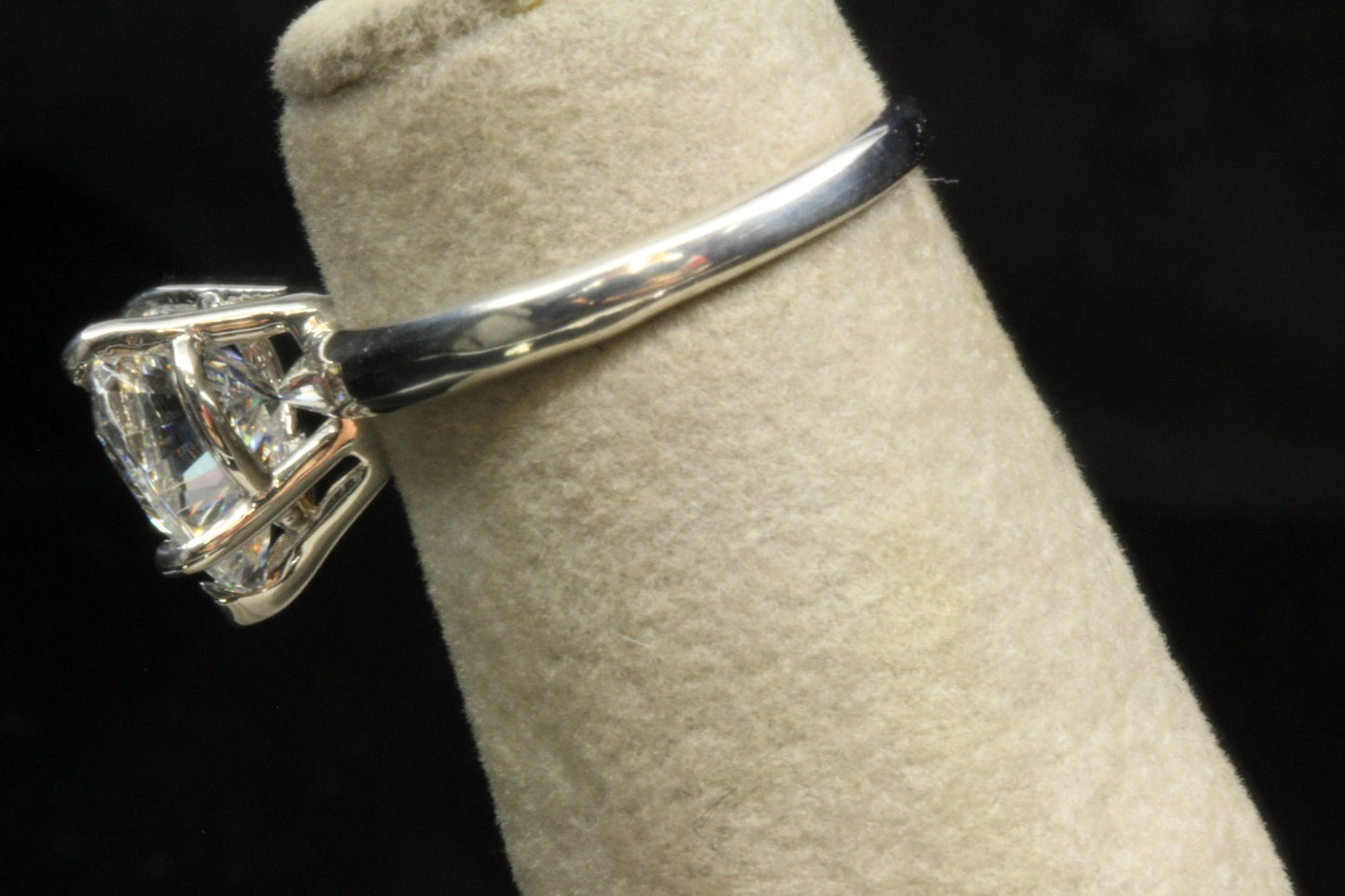 3.50 Ct Heart Cut Solitaire Engagement Wedding Promise Ring Solid 14K White Gold