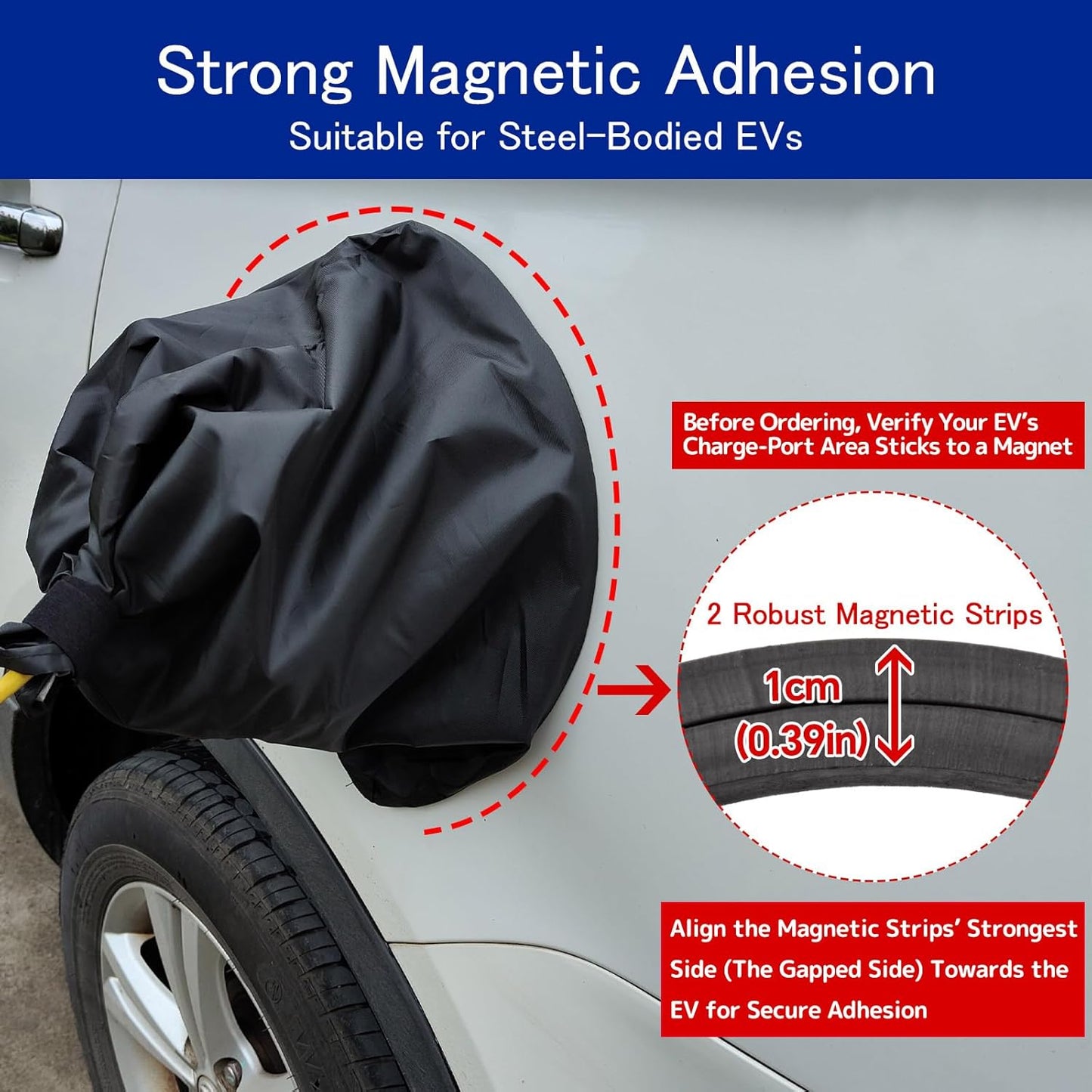 Protect Your EV Charger: All-Weather Magnetic Cover for Electric Car Plugs! 🌧️❄️🔌