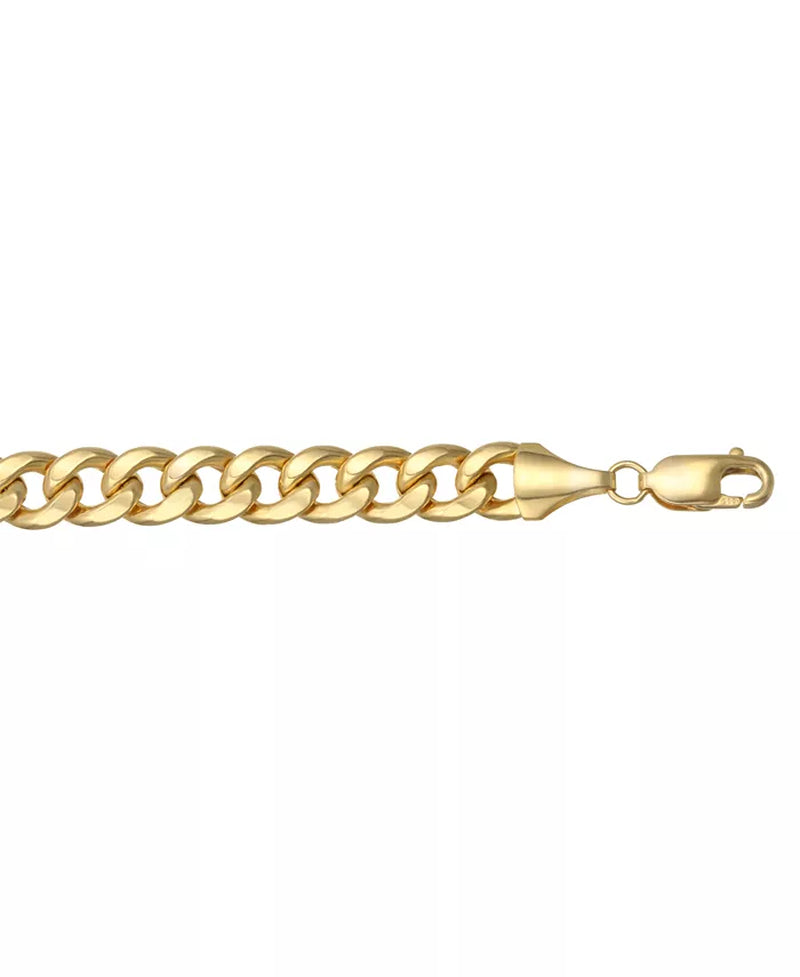 Exquisite 14K Gold Cuban Chain Bracelet - A Luxurious Addition to Your Jewelry Collection