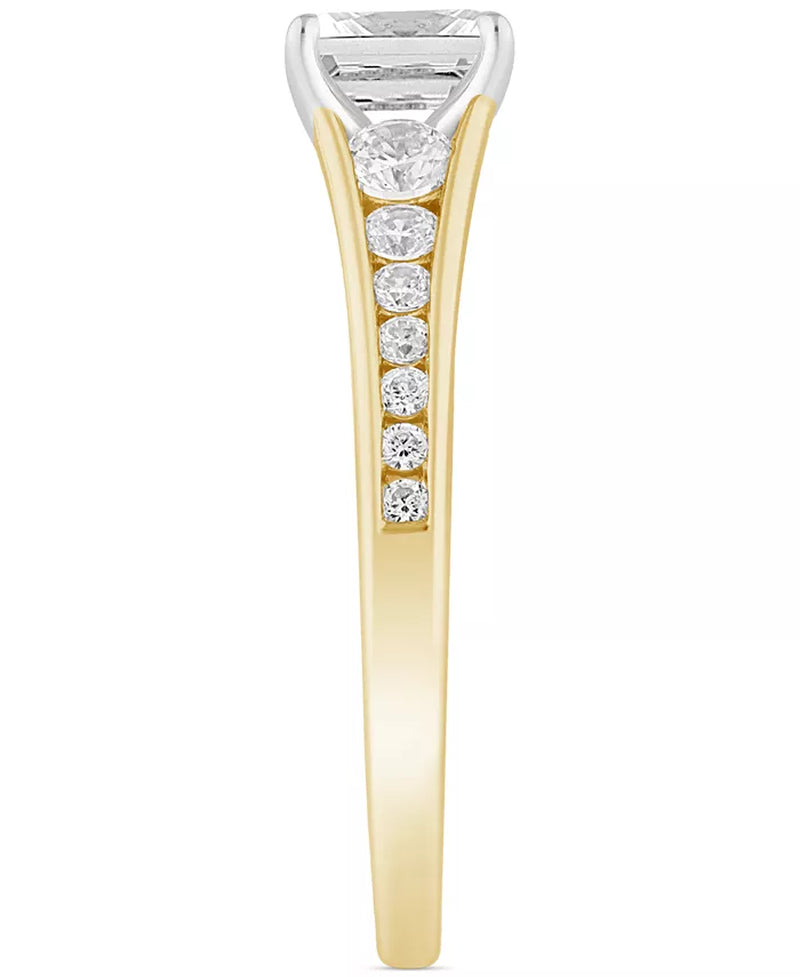 Diamond Emerald-Cut Engagement Ring (1 Ct. T.W.) in 14K Gold