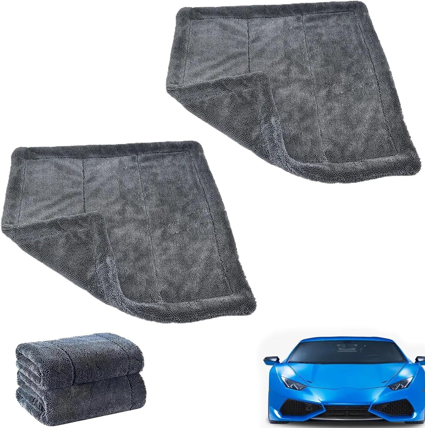 Upgrade your car care game with the Lunara Drying Towel! 🌟 Say goodbye to streaks and hello to a flawless finish with our thick, twisted-loop microfiber cloths. Perfect for a shiny ride! 🚗✨ (2PCS) #CarCare #MicrofiberMagic