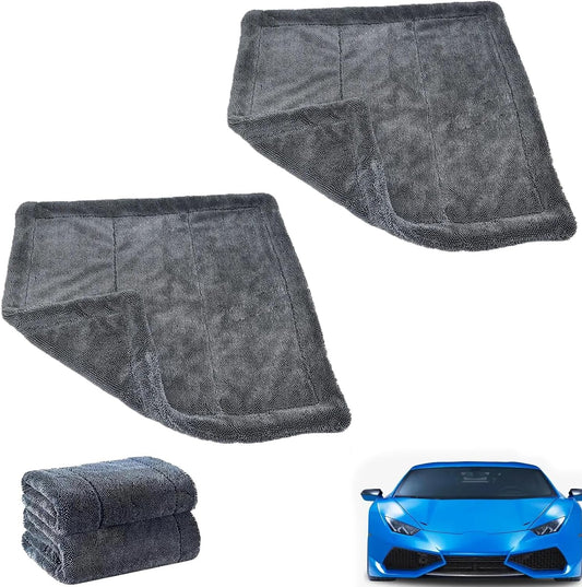 Upgrade your car care game with the Lunara Drying Towel! 🌟 Say goodbye to streaks and hello to a flawless finish with our thick, twisted-loop microfiber cloths. Perfect for a shiny ride! 🚗✨ (2PCS) #CarCare #MicrofiberMagic