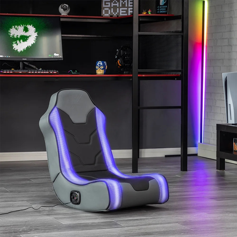 Cosmos RGB LED 2.0 Video Gaming Floor Rocker Chair