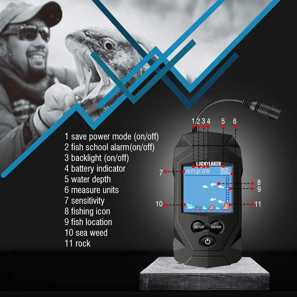 Discover the Depth Handheld Fish Finder: Your Ultimate Ice Fishing Companion! 🎣📱 Portable, Wired, and Ready to Help You Catch More Fish! 🐟✨