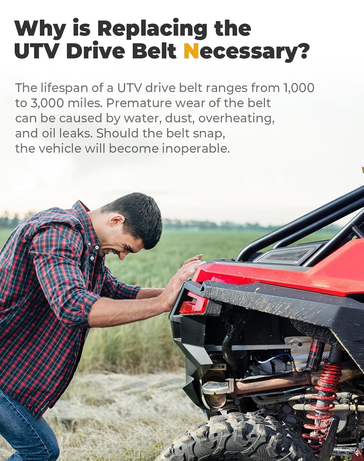 Upgrade Your Ride with the Pro XP Heavy-Duty Drive Belt for Polaris RZR Turbo S/R! #OffRoad #RZR #Upgrade