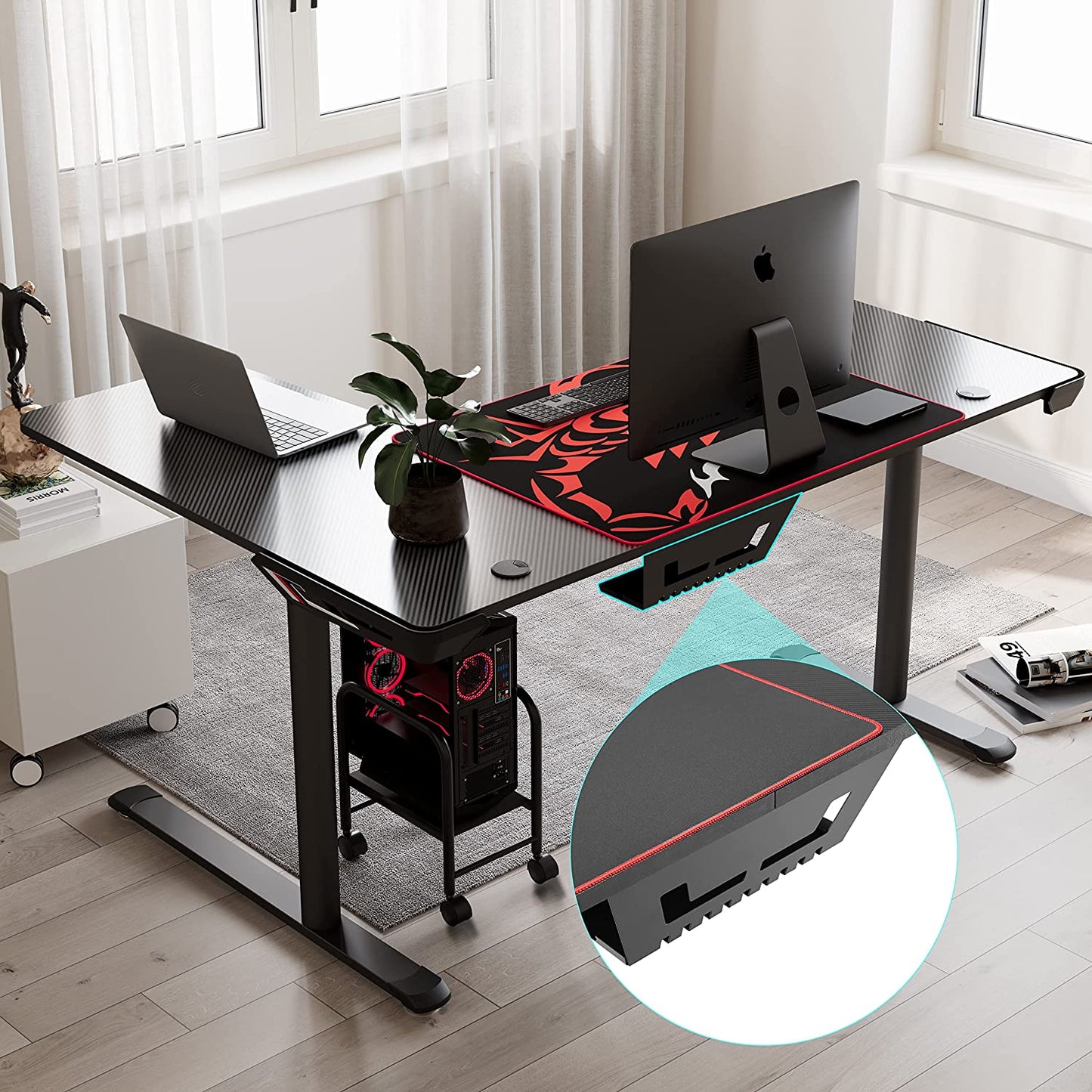 Elevate Your Gaming Experience with the 60" L Shaped Gaming Desk – Ultimate Style and Functionality for Home Offices!