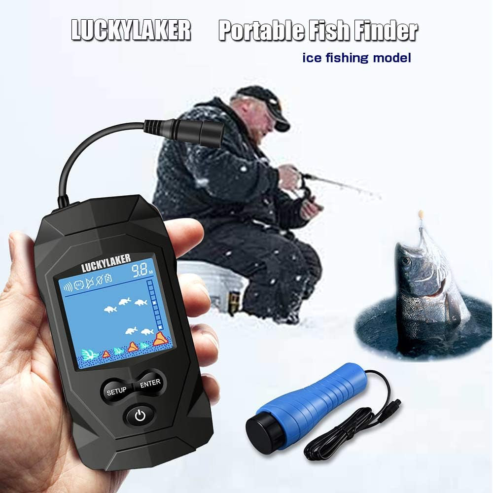 Discover the Depth Handheld Fish Finder: Your Ultimate Ice Fishing Companion! 🎣📱 Portable, Wired, and Ready to Help You Catch More Fish! 🐟✨