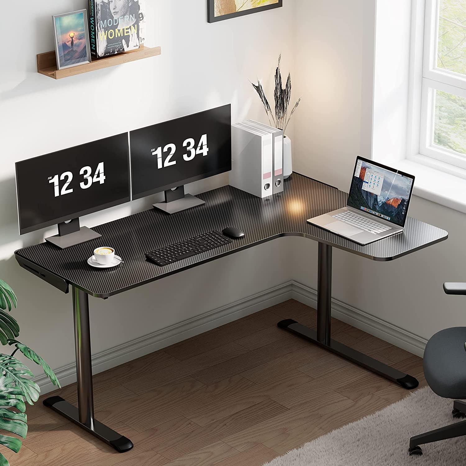 Elevate Your Gaming Experience with the 60" L Shaped Gaming Desk – Ultimate Style and Functionality for Home Offices!