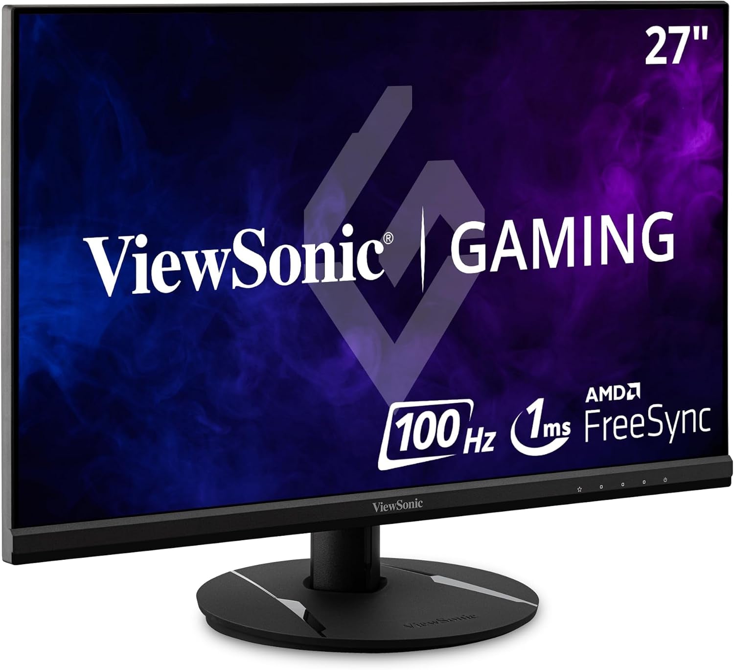 Ultimate ViewSonic VX2716 27-Inch 1080P Gaming Monitor with 1ms Response Time, 100Hz Refresh Rate, IPS Panel, FreeSync Technology, Eye Protection Features, and Versatile Connectivity Options