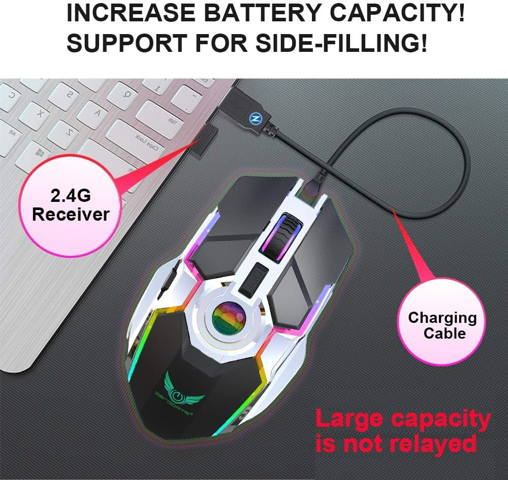 Unleash Your Inner Gamer with the Most Epic Rechargeable Wireless Mouse & a Decompression Crystal Ball That's Better Than Therapy! 🖱️🎮✨