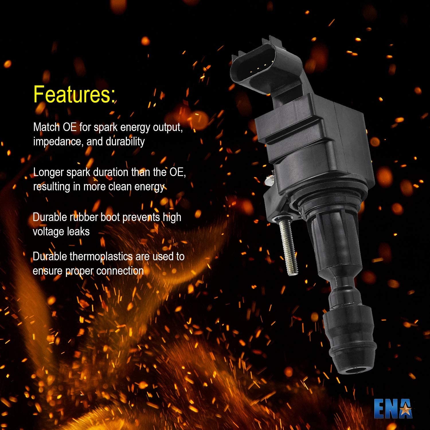 Rev up your ride! 🚗💨 Grab this Set of 4 Ignition Coil Packs for Chevy, GMC, Pontiac, Saturn, Malibu, and HHR! 🔥 #CarParts #AutoUpgrade