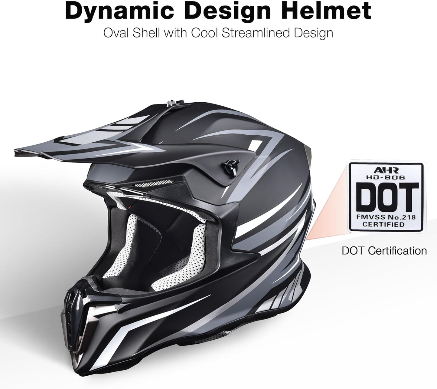Get Ready to Ride! 🏍️💨 Check Out Our DOT Approved Full Face Offroad Dirt Bike Helmet for Ultimate Protection in Motocross, ATV, and BMX Adventures! #DirtBike #Motocross #SafetyFirst