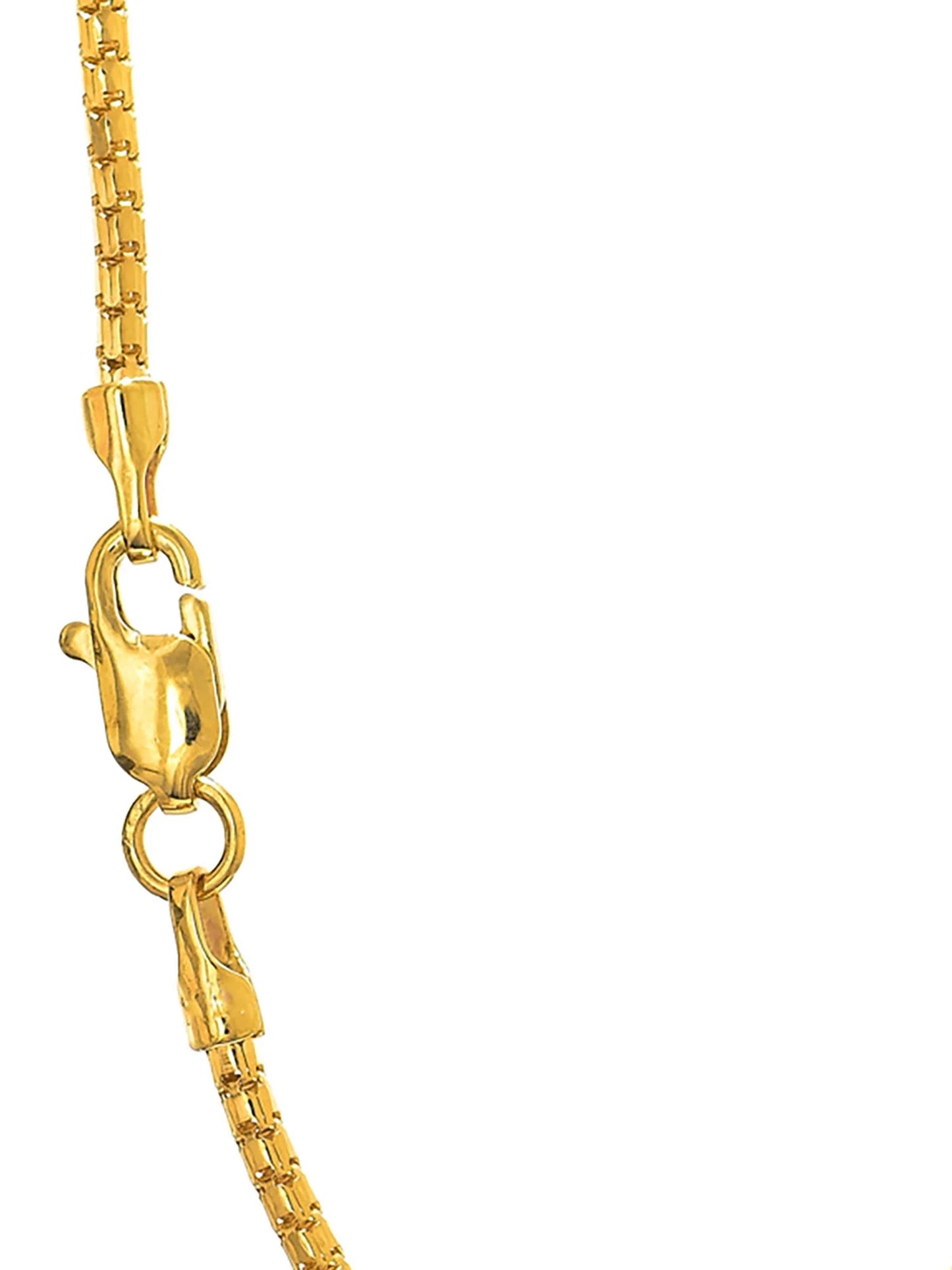 14K Solid Gold Yellow or White 1.3 Mm Ice Chain Necklace 16" 18" 20" Lobster Claw Clasp - 2.45Gr.