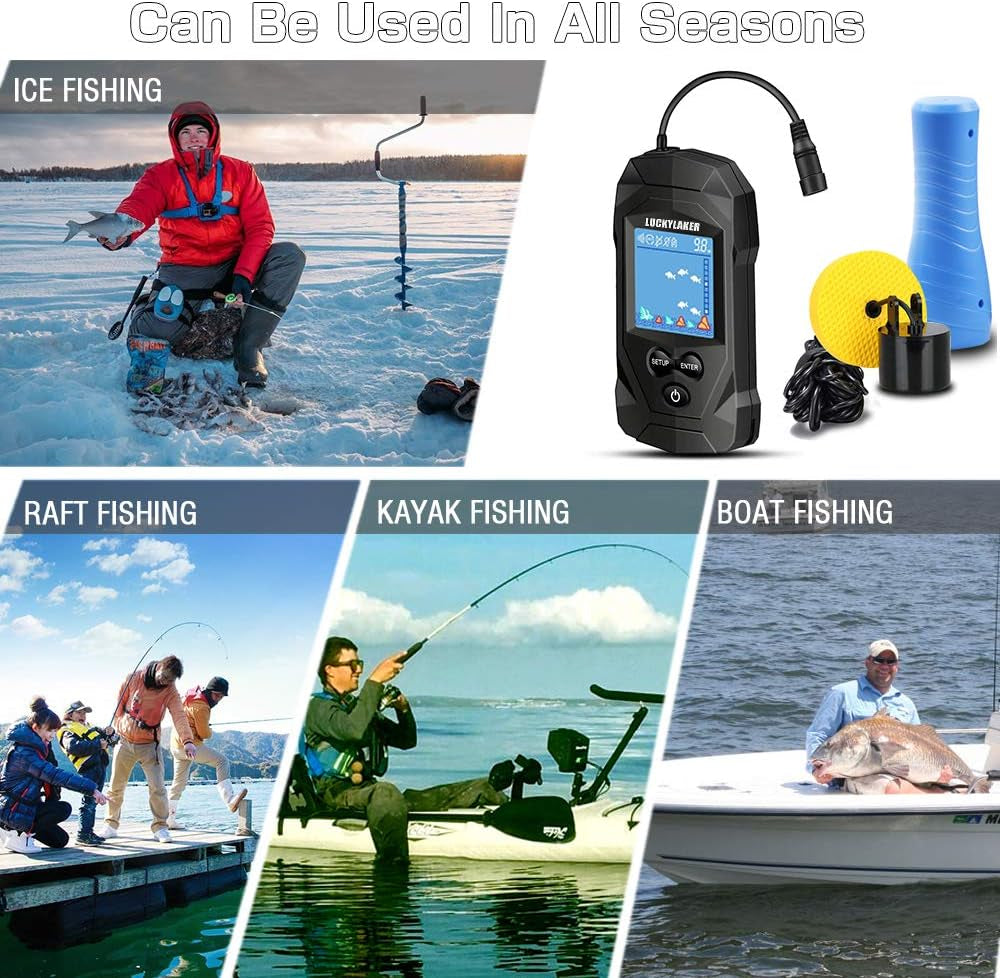 Discover the Depth Handheld Fish Finder: Your Ultimate Ice Fishing Companion! 🎣📱 Portable, Wired, and Ready to Help You Catch More Fish! 🐟✨
