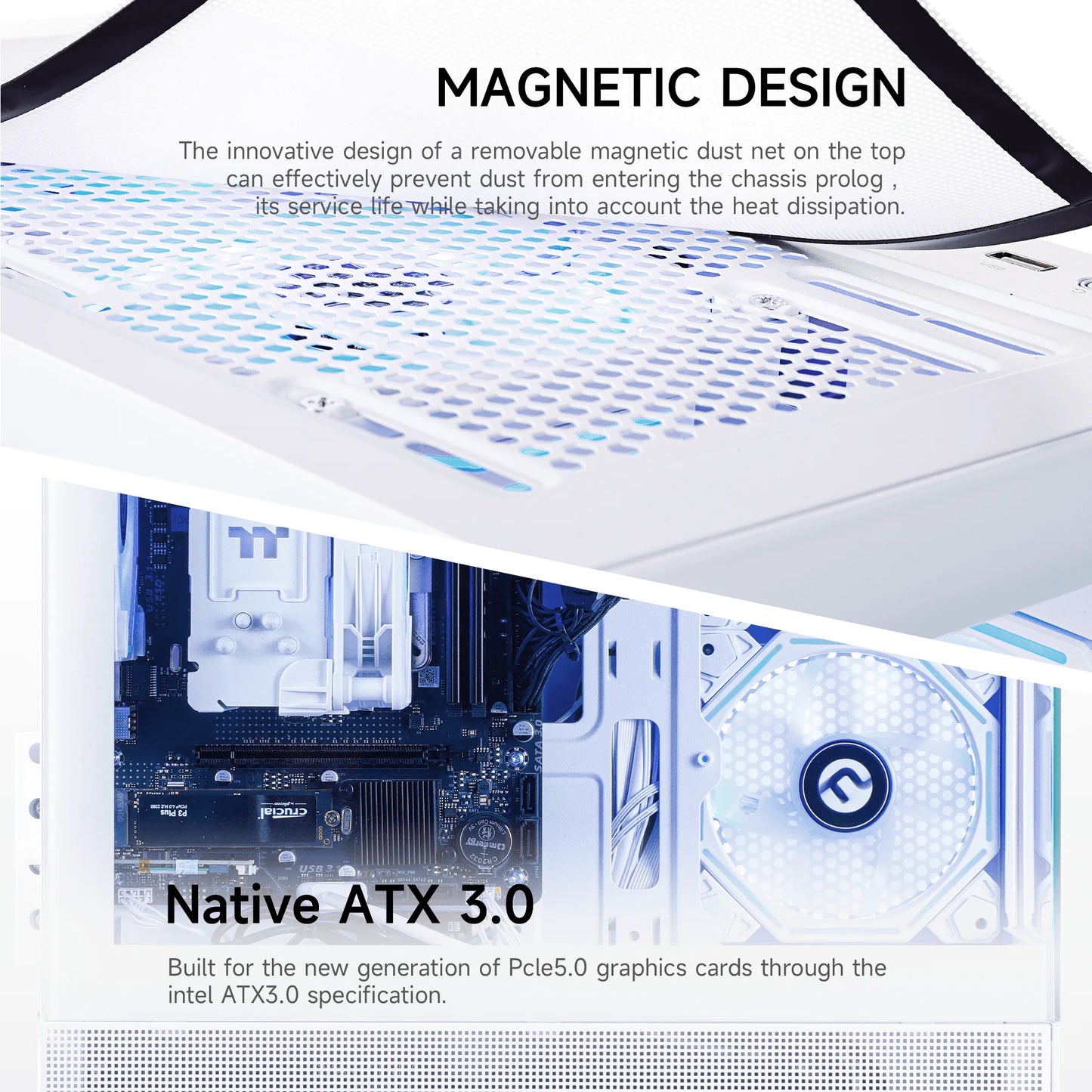 Lumishore Gaming PC AMD Ryzen 5 5600GT 16GB RAM 1TB SSD Wifi Gaming Desktop