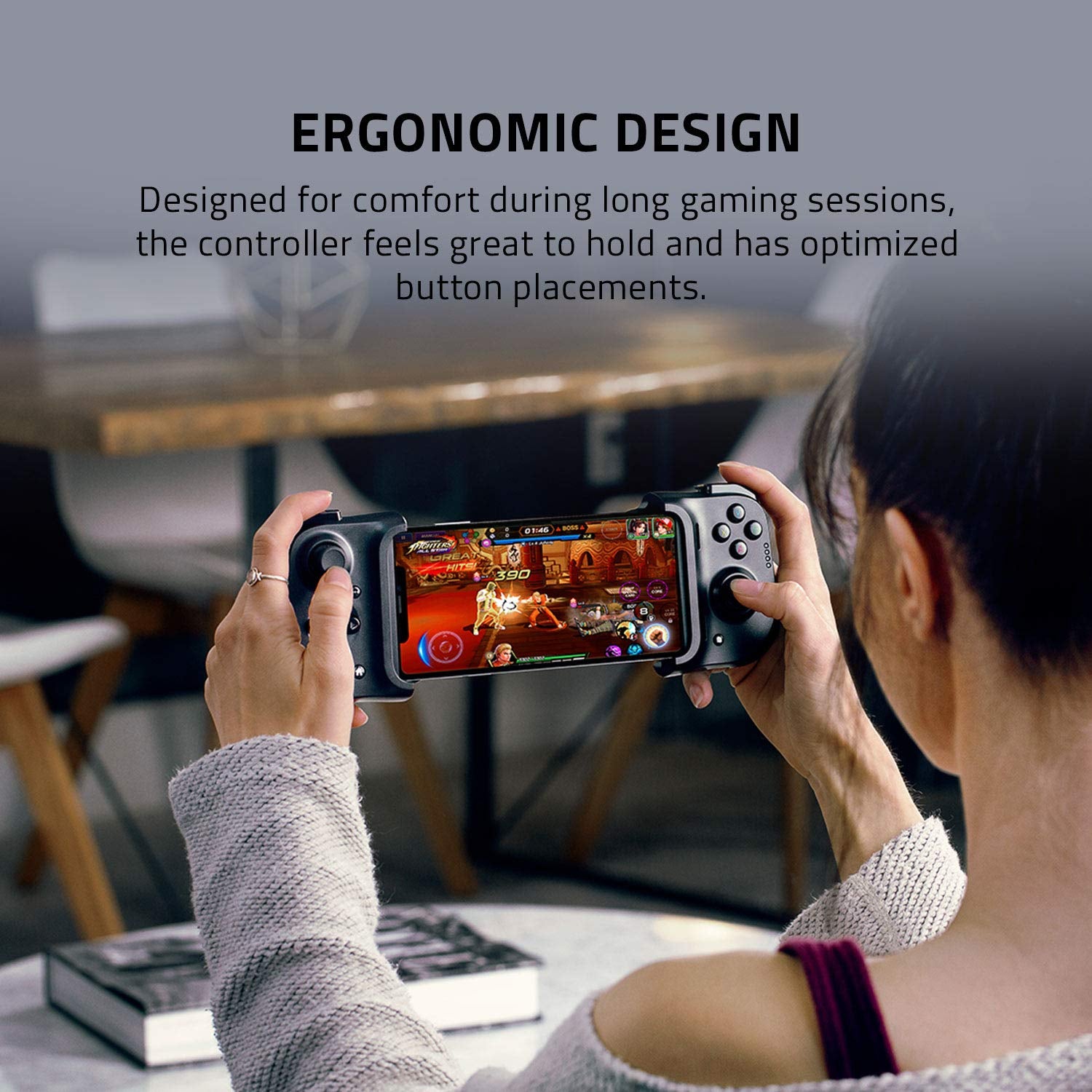 Elevate Your Mobile Gaming Experience with the Kishi Controller for iPhone - Compatible with iPhone X, 11, 12, 13 & More! Perfect for Apple Arcade, Amazon Luna, and Google Stadia!