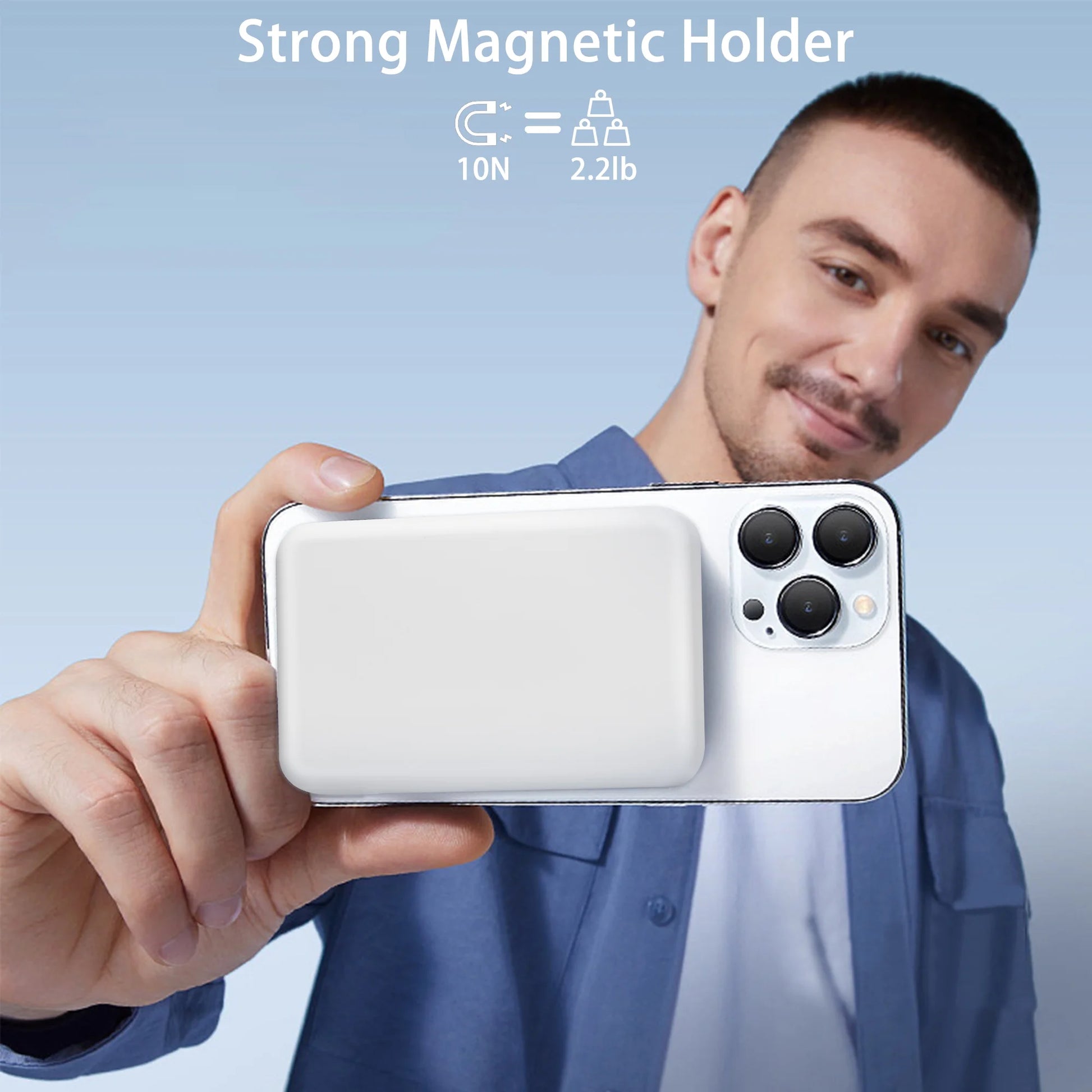 Magnetic Power Bank 10000mAh - Fast 22W Wireless Charger for iPhone 16/15/14/13/12 Series