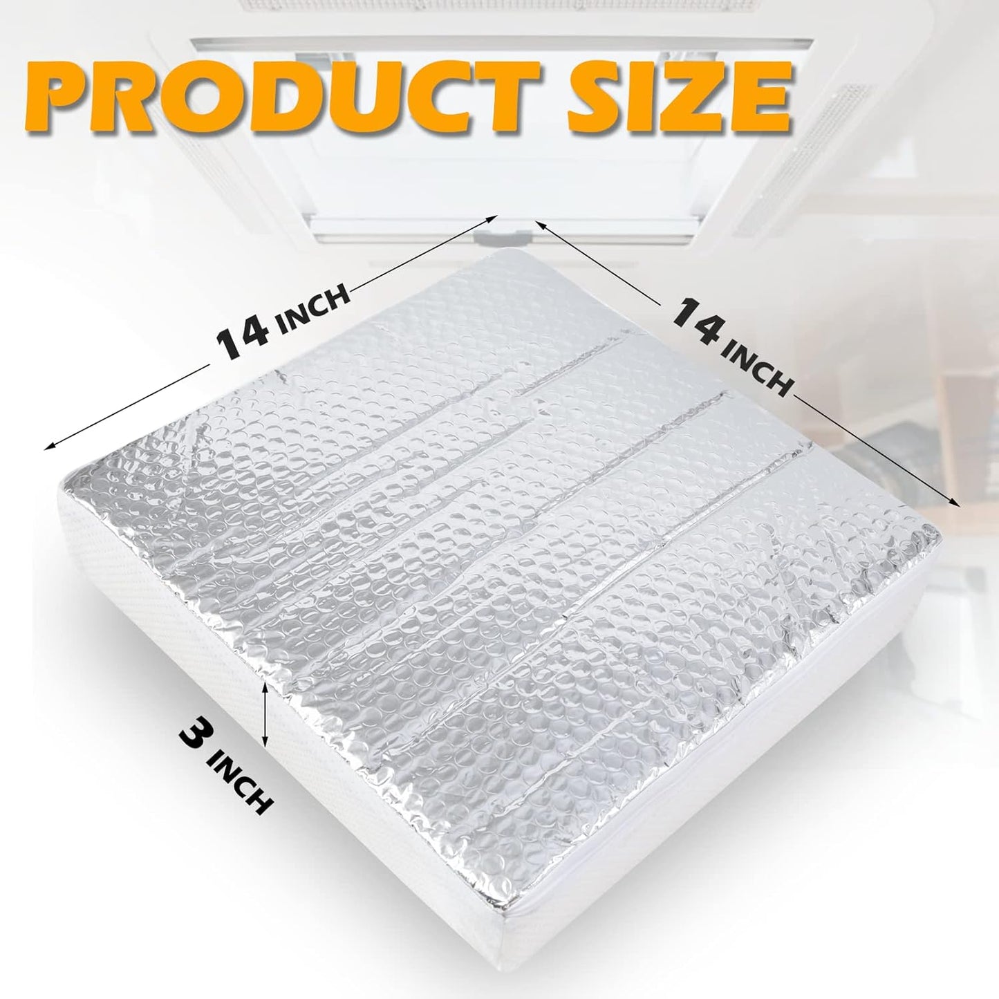 Stay Cool & Save Energy! 🌞✨ Universal 14"x14" RV Vent Insulator - 2 Pack Skylight Covers with Reflective Surface for Your RV/Camper! 🏕️🚐 #RVLife #EnergySavings