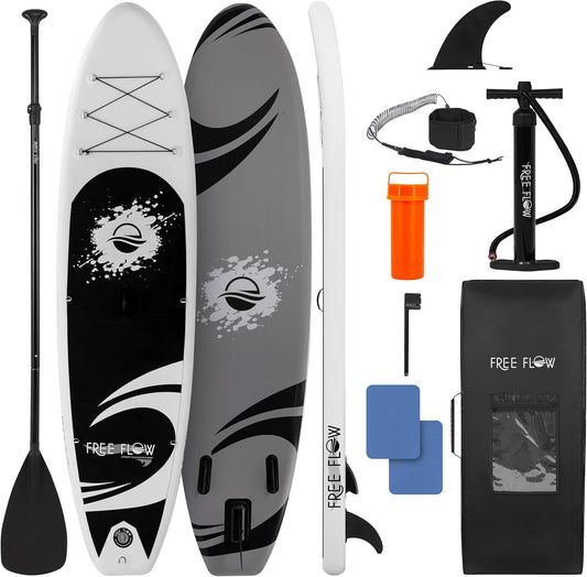 Ride the Waves: Inflatable Paddle Board with Top-Notch Accessories for Everyone! 🌊🏄‍♂️ #PaddleBoarding #AdventureAwaits