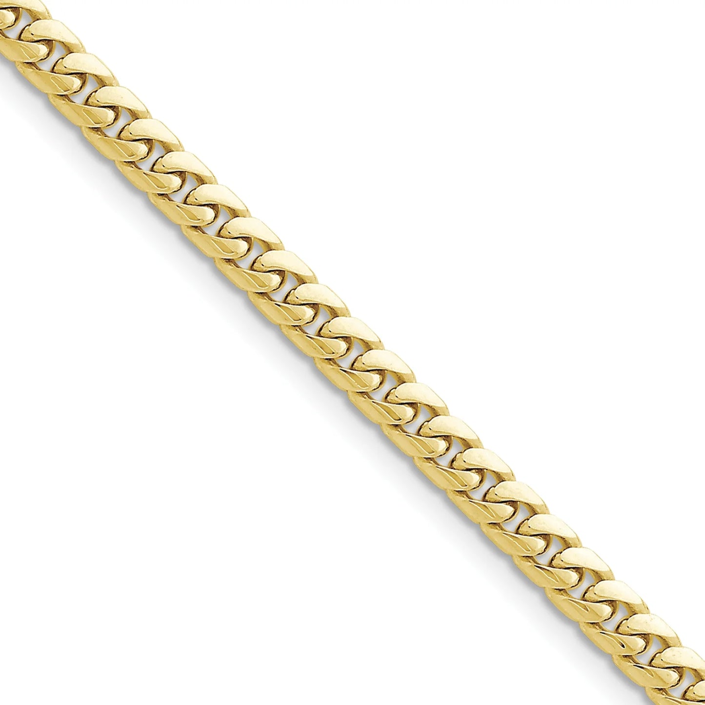 Stunning 14K Yellow Gold 5mm Solid Miami Cuban Chain Bracelet