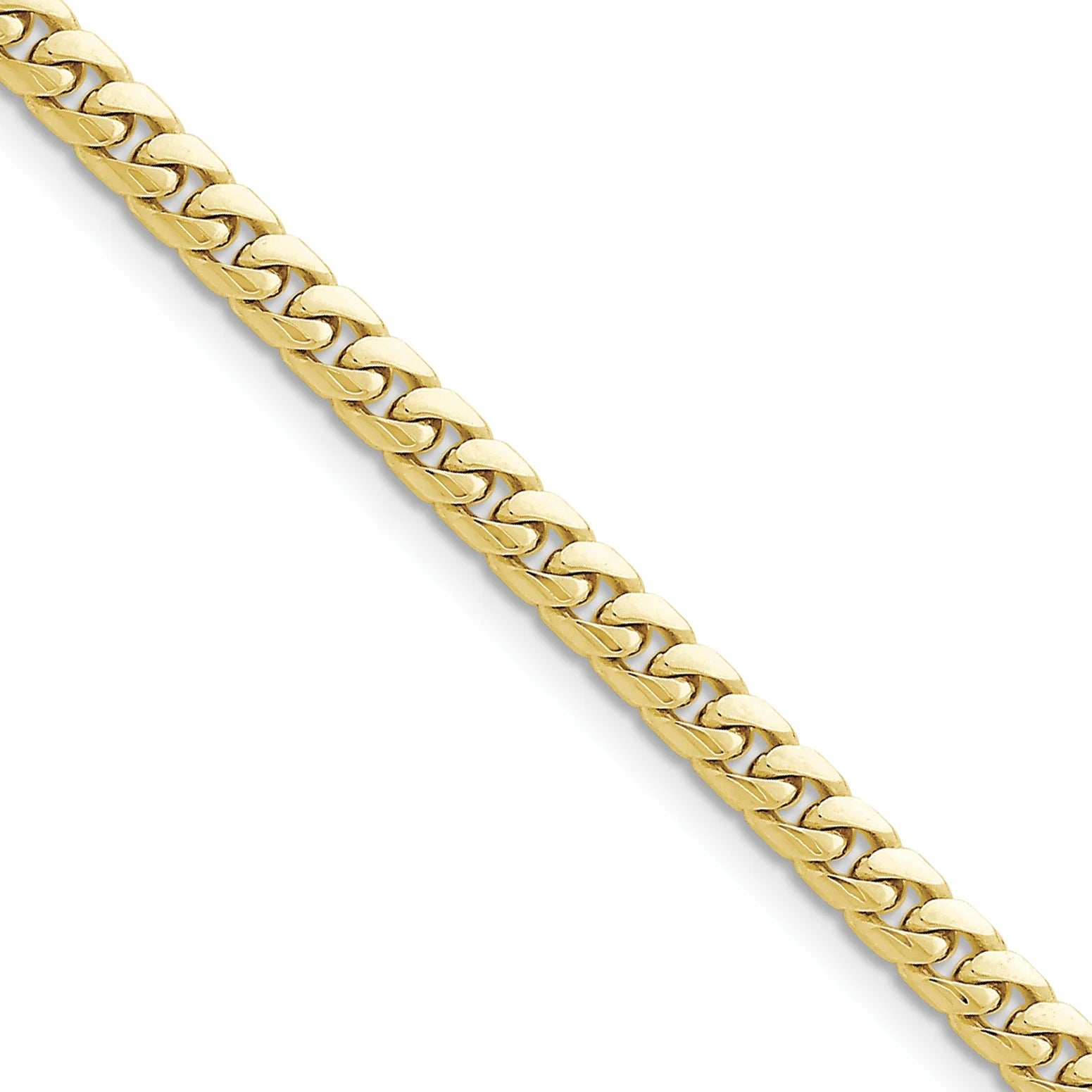 Stunning 14K Yellow Gold 5mm Solid Miami Cuban Chain Bracelet