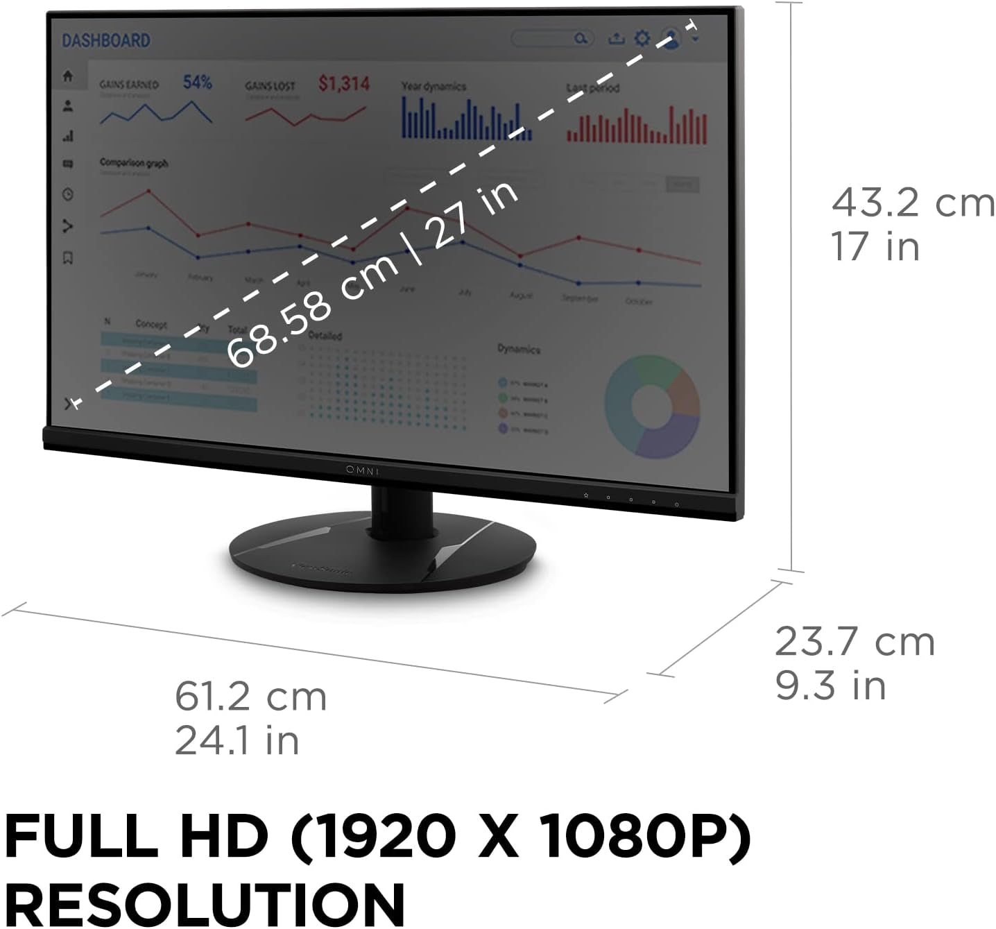 Ultimate ViewSonic VX2716 27-Inch 1080P Gaming Monitor with 1ms Response Time, 100Hz Refresh Rate, IPS Panel, FreeSync Technology, Eye Protection Features, and Versatile Connectivity Options