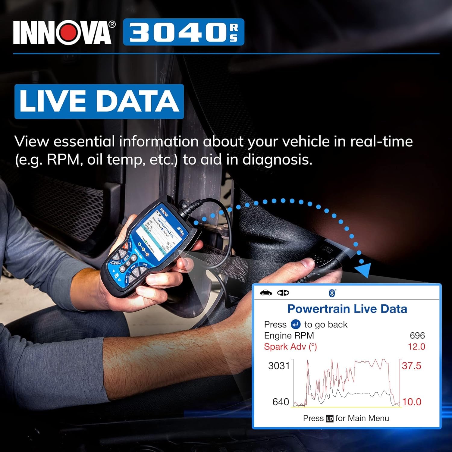 Unlock Your Car's Secrets with the 3040RS OBD2 Scanner! 🚗💡 Get Live Data, Test Battery & Alt, Reset Lights, and Access Free Mechanic Tips & Estimates! 🔧✨ Upgrade & Stay Updated for Free!