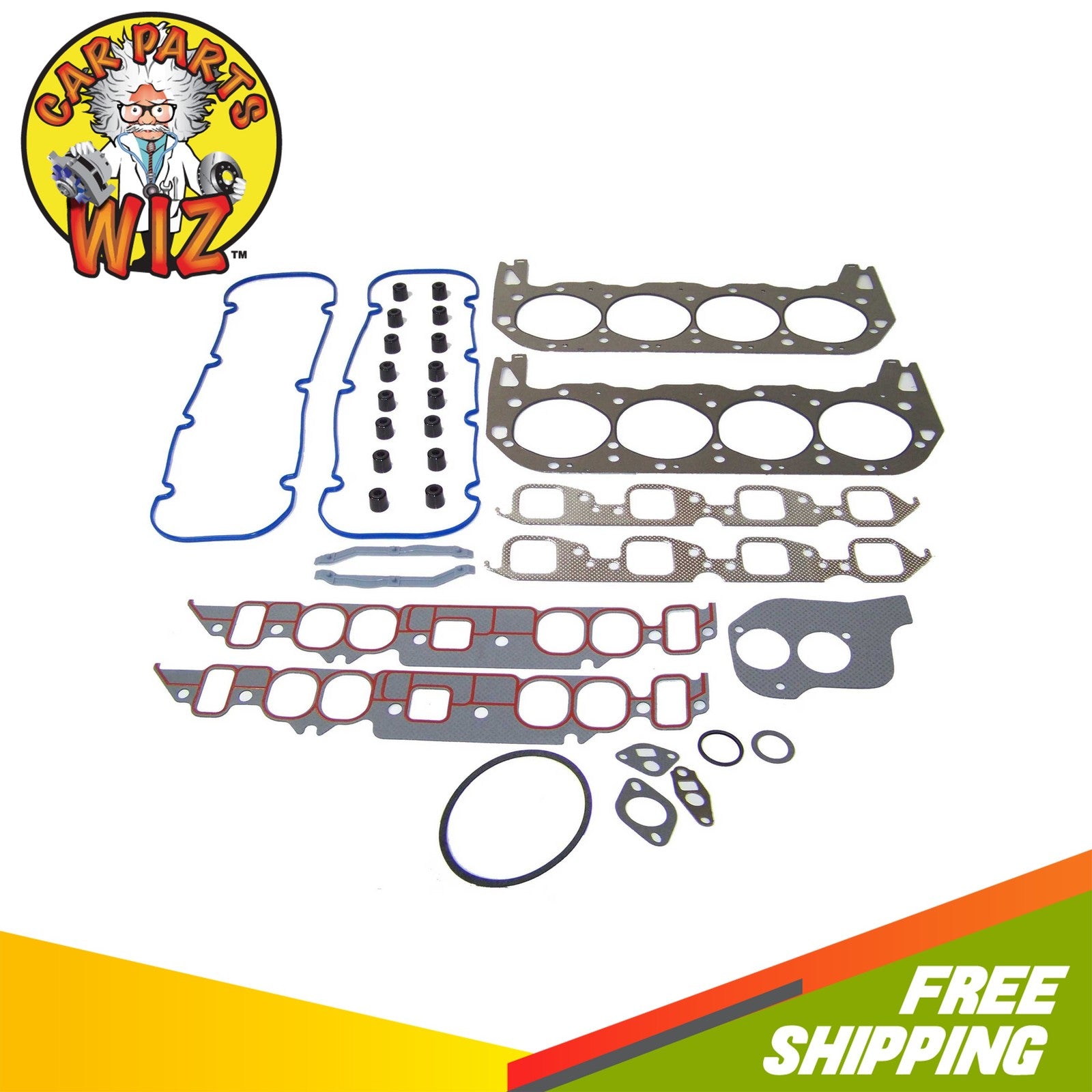 Engine Head Gasket Set Exhaust & Intake Guides Valves Fits 91-95 OHV 16V